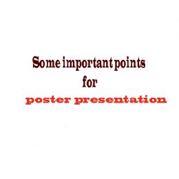 Writing & presentation poster instructions